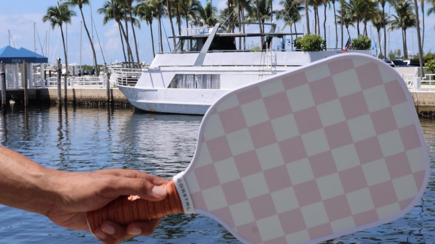 Flamingo Point premium pickleball paddle colorway detail