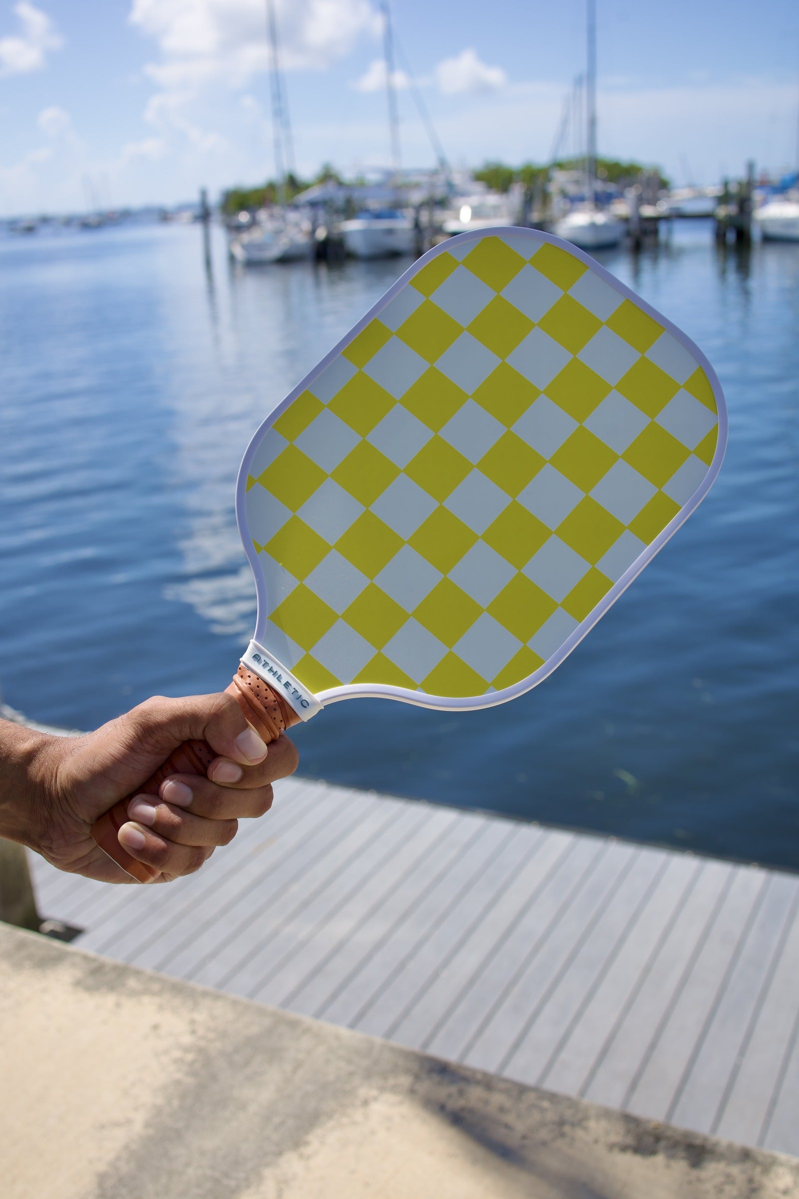 Sunrise Key premium pickleball paddle colorway detail