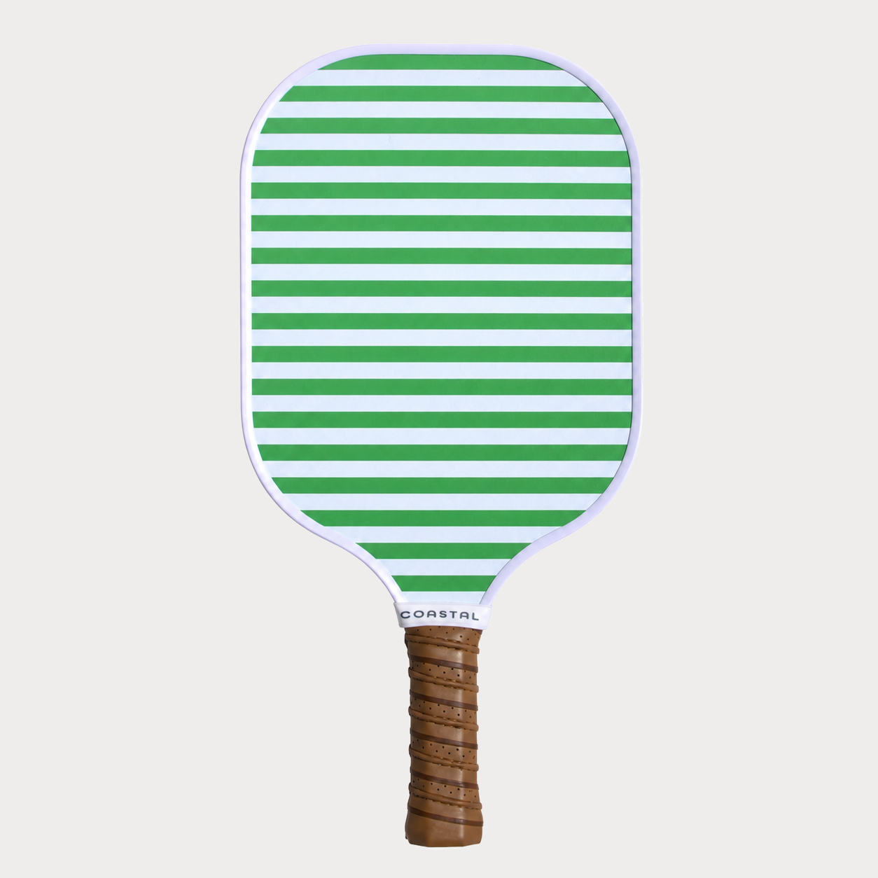 Palm Club green solid and stripe pickleball paddle by Coastal Athletic
